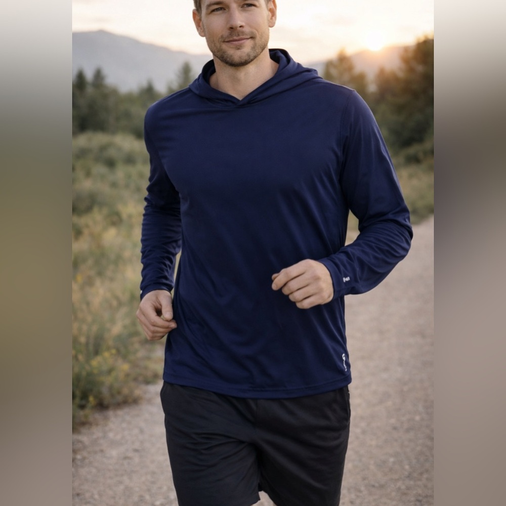 Head Lightweight Performance Hoodie Navy Blue Men’s Large EUC